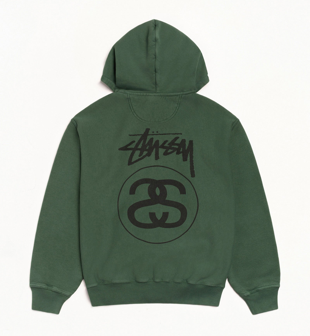 Alternative view of Áo Stussy Stock Link Hoodie 'Green'