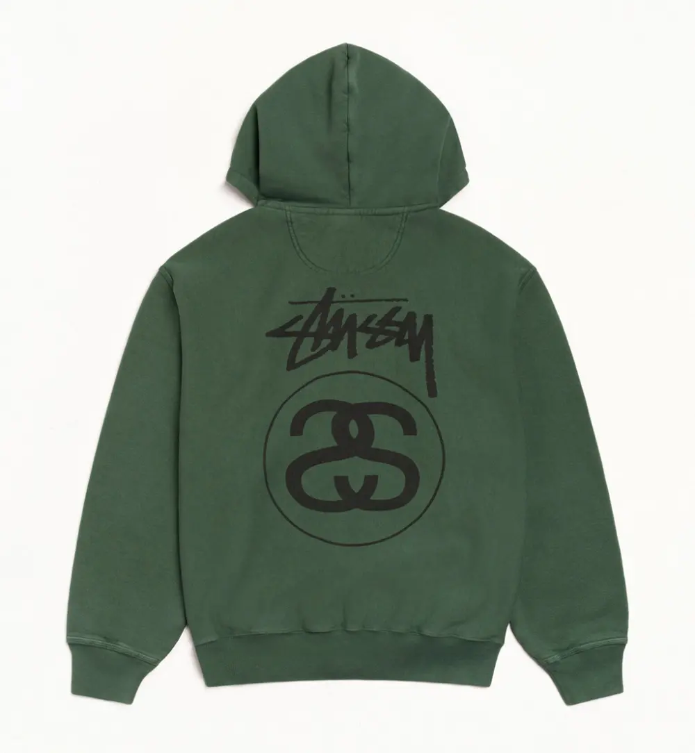 Alternative view of Áo Stussy Stock Link Hoodie 'Green'