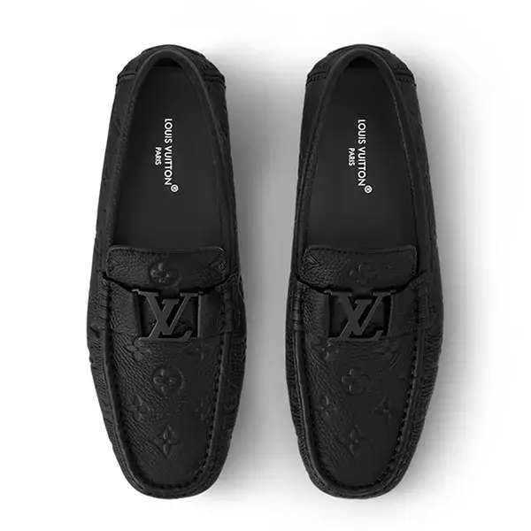 Giày Louis Vuitton Monte Carlo Moccasin 'Black' 1ADB16 - Ảnh 3