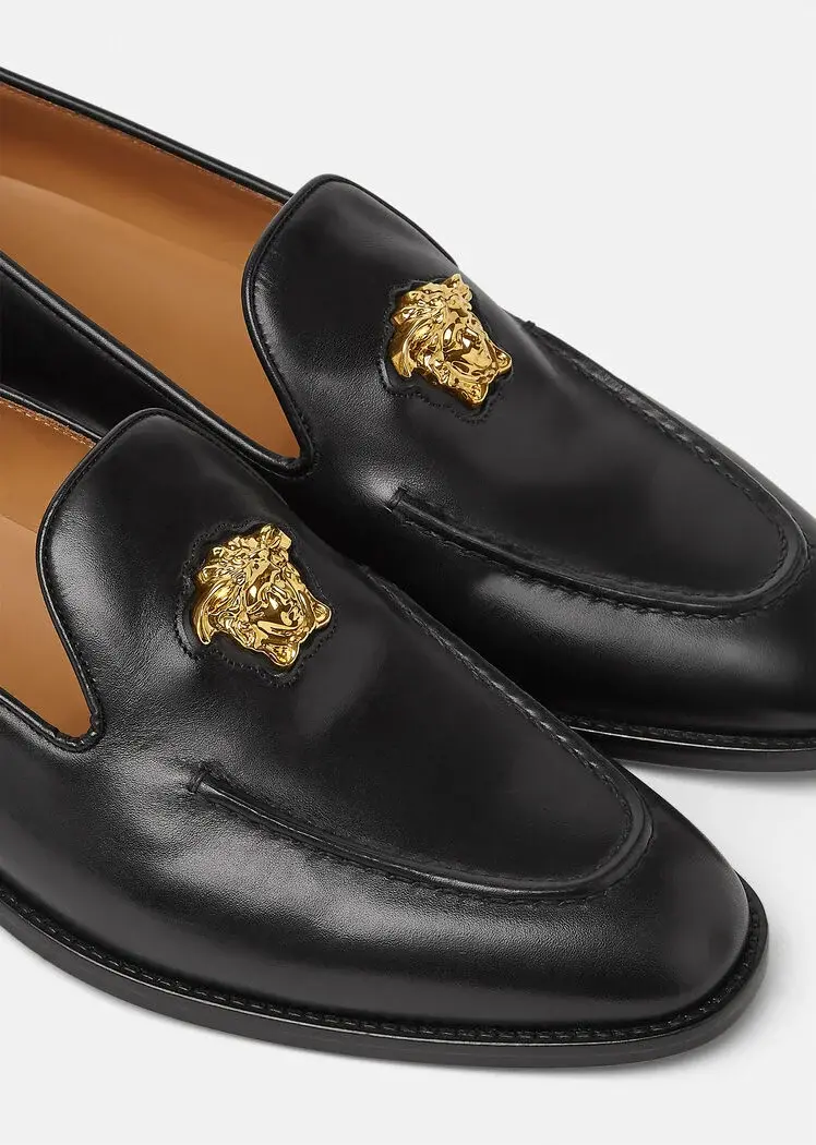 Giày Versace La Medusa Loafers 'Black' 1003794-1A00693-1B00V - Ảnh 5