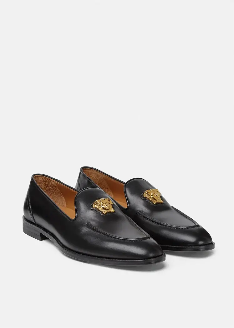 Giày Versace La Medusa Loafers 'Black' 1003794-1A00693-1B00V - Ảnh 4