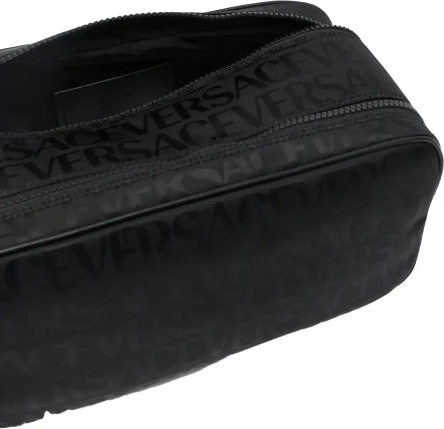 Túi Versace Over Nylon Wash Bag 'Black' 1009915-1A07040-1B00E - Ảnh 4
