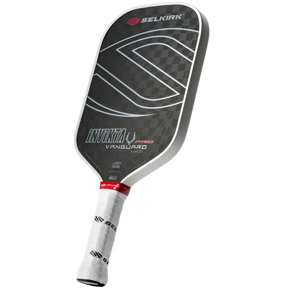 Vợt Pickleball Selkirk Vanguard Pro Invikta Raw Carbon ‘Black White’ - Ảnh 3