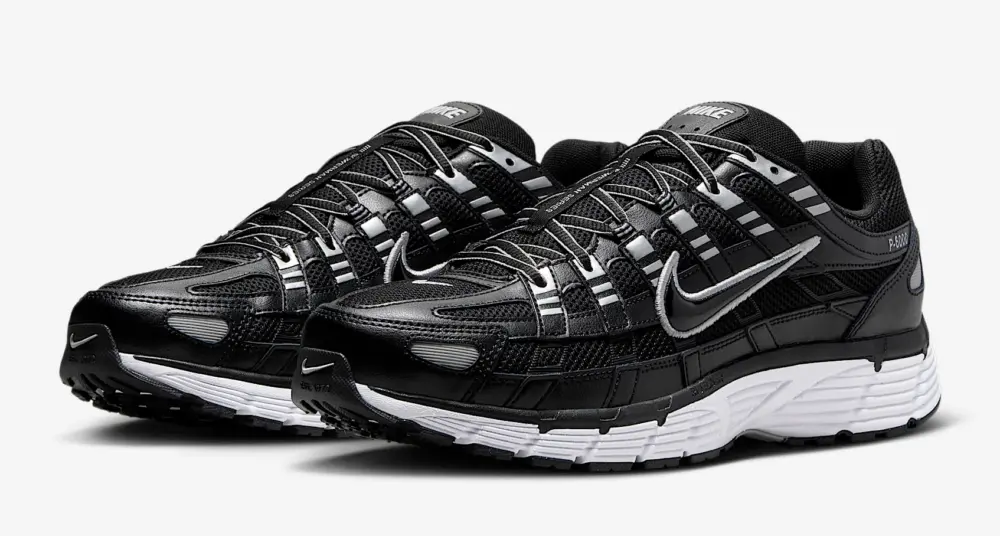 Giày Nike P-6000 ‘Black White Metallic Silver’ CD6404-026 - Ảnh 4