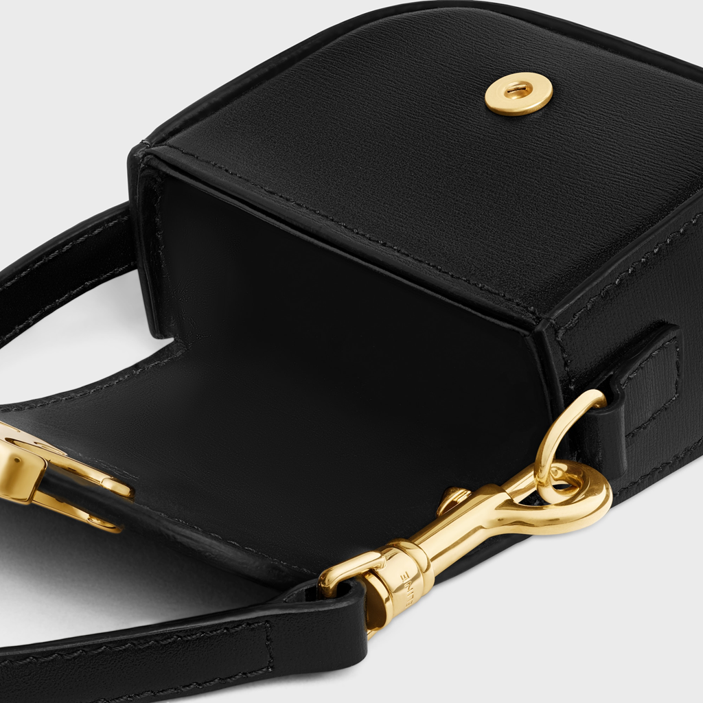 Alternative view of Túi Celine Micro Claude Shiny Calfskin 'Black' 49J813GUD-38NO