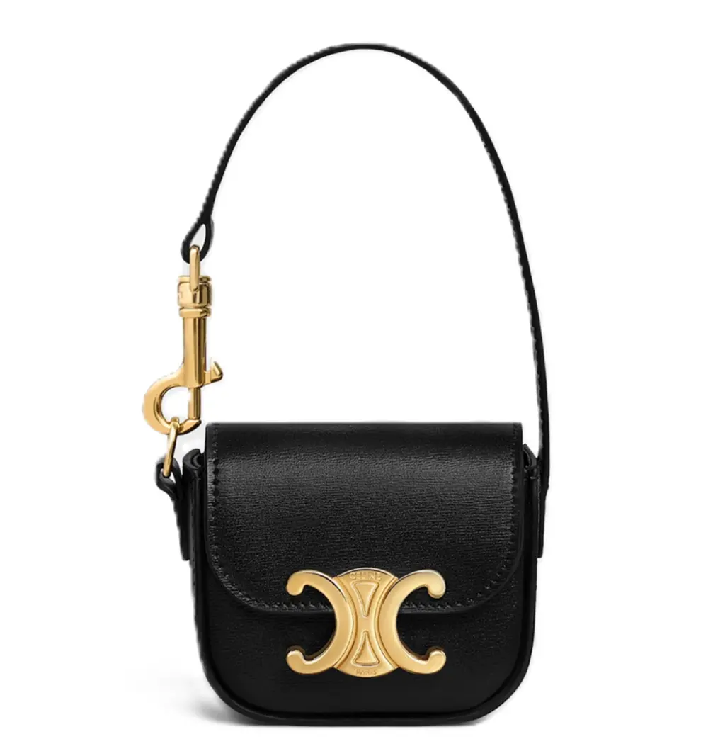 Túi Celine Micro Claude Shiny Calfskin 'Black' 49J813GUD-38NO