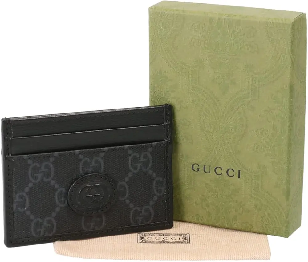 Alternative view of Ví Gucci Card Case Interlocking G ‘Black’ 673002-92TCN-1000