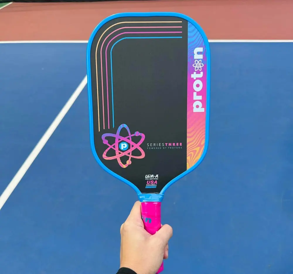Vợt Pickleball Proton Series Three Flamingo 15mm ‘Blue Pink’ - Ảnh 4