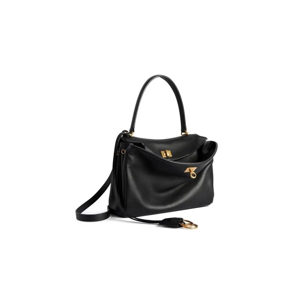 Túi Balenciaga Rodeo Small Smooth Calfskin 'Black' 7897792AA4V1000 - Ảnh 4