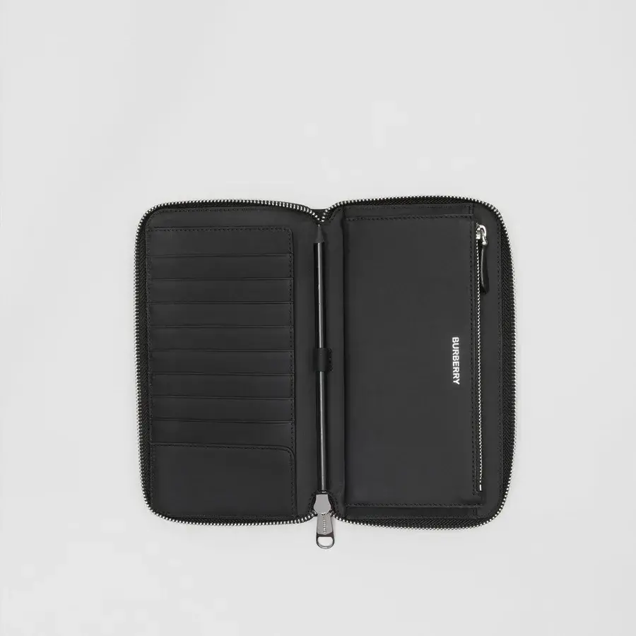 Ví Burberry Check Long Wallet 'Black' 8014474 - Ảnh 3