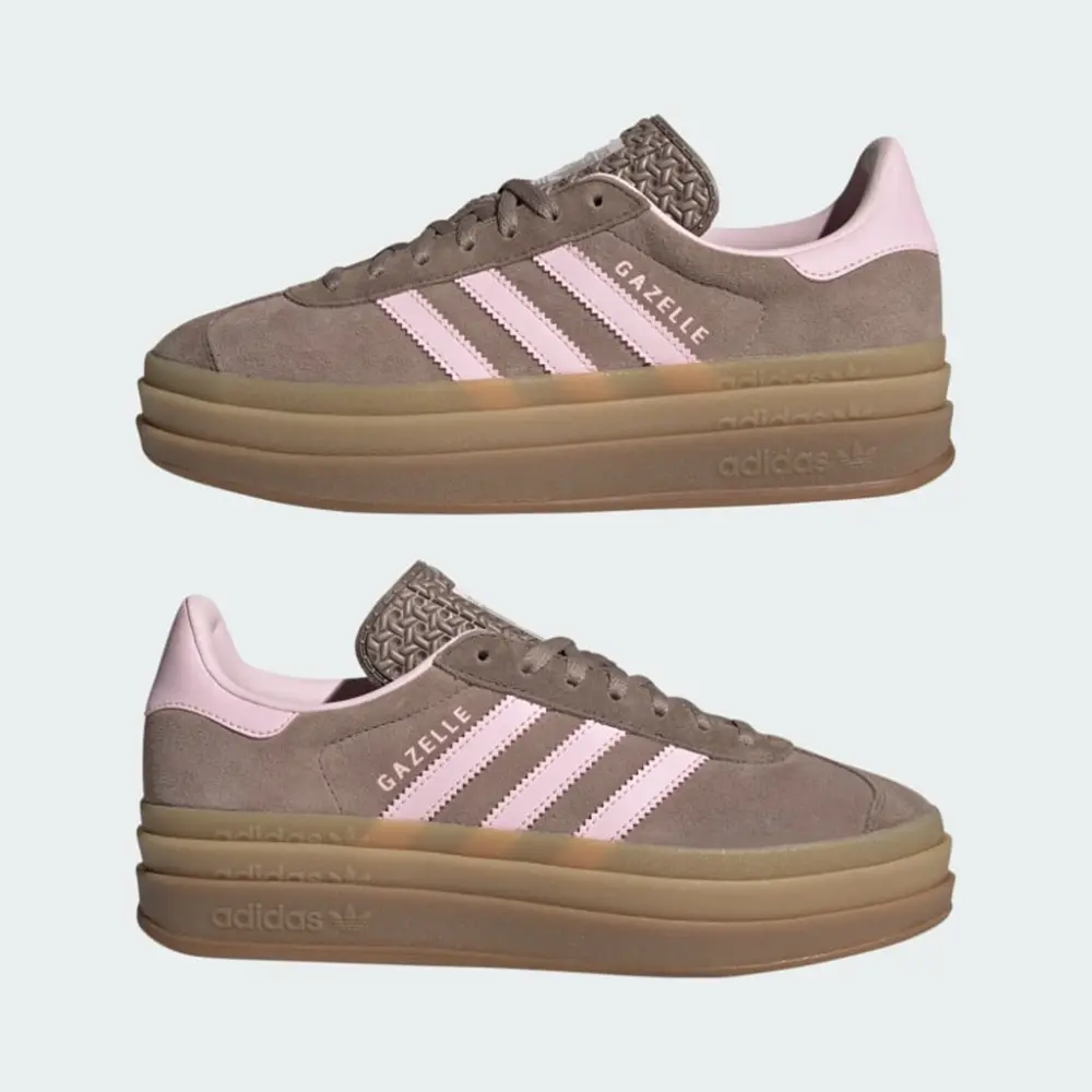 Giày Adidas Gazelle Bold 'Trace Brown' JQ6436 - Ảnh 4