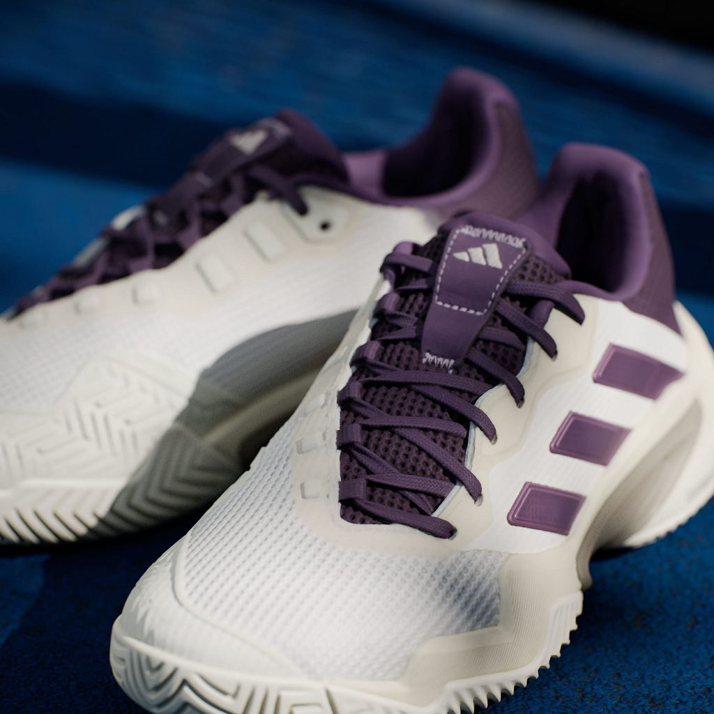 Giày Adidas Barricade 13 Core ‘White Powder Aurora Plum’ JR7814 - Ảnh 6