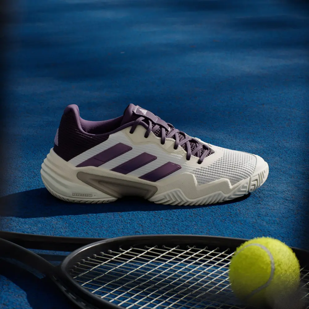 Alternative view of Giày Adidas Barricade 13 Core ‘White Powder Aurora Plum’ JR7814