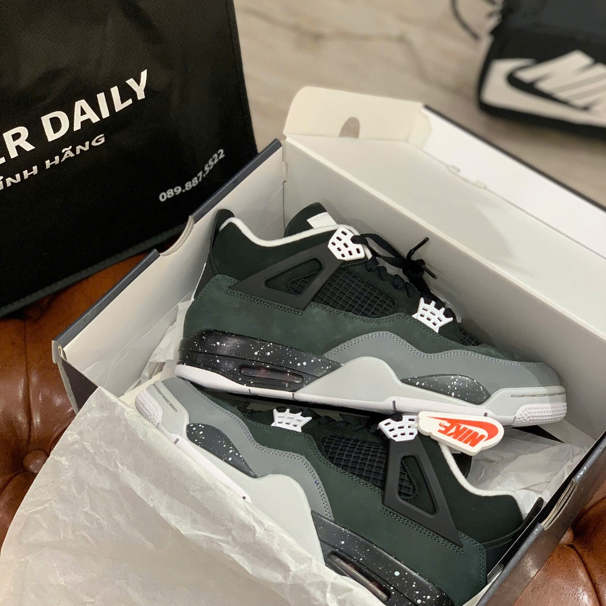 Giày Nike Jordan 4 Retro 'Cave Stone' FQ8138-200 - Ảnh 4