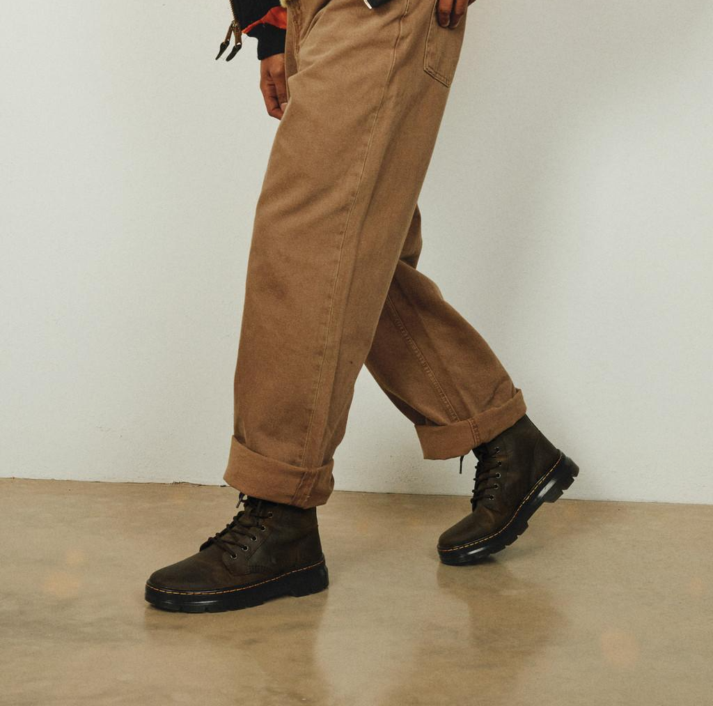 Alternative view of Giày Dr.Martens Combs Crazy Horse Leather ‘Brown’ 26006207