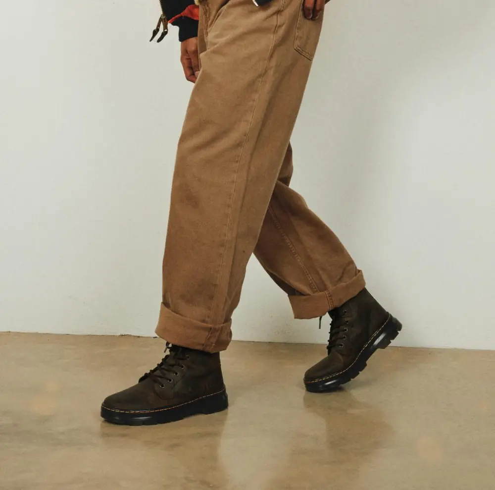 Alternative view of Giày Dr.Martens Combs Crazy Horse Leather ‘Brown’ 26006207