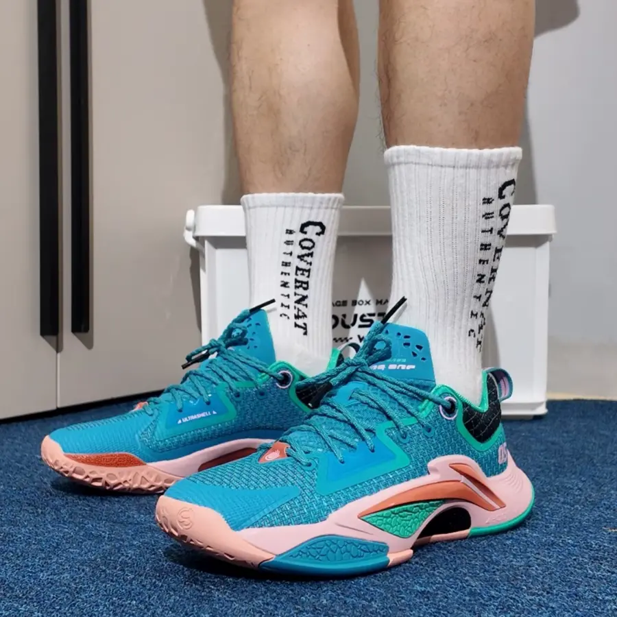 Giày Lining Bad5 Dominator ‘Blue Pink’ ABFV003-6V - Ảnh 6