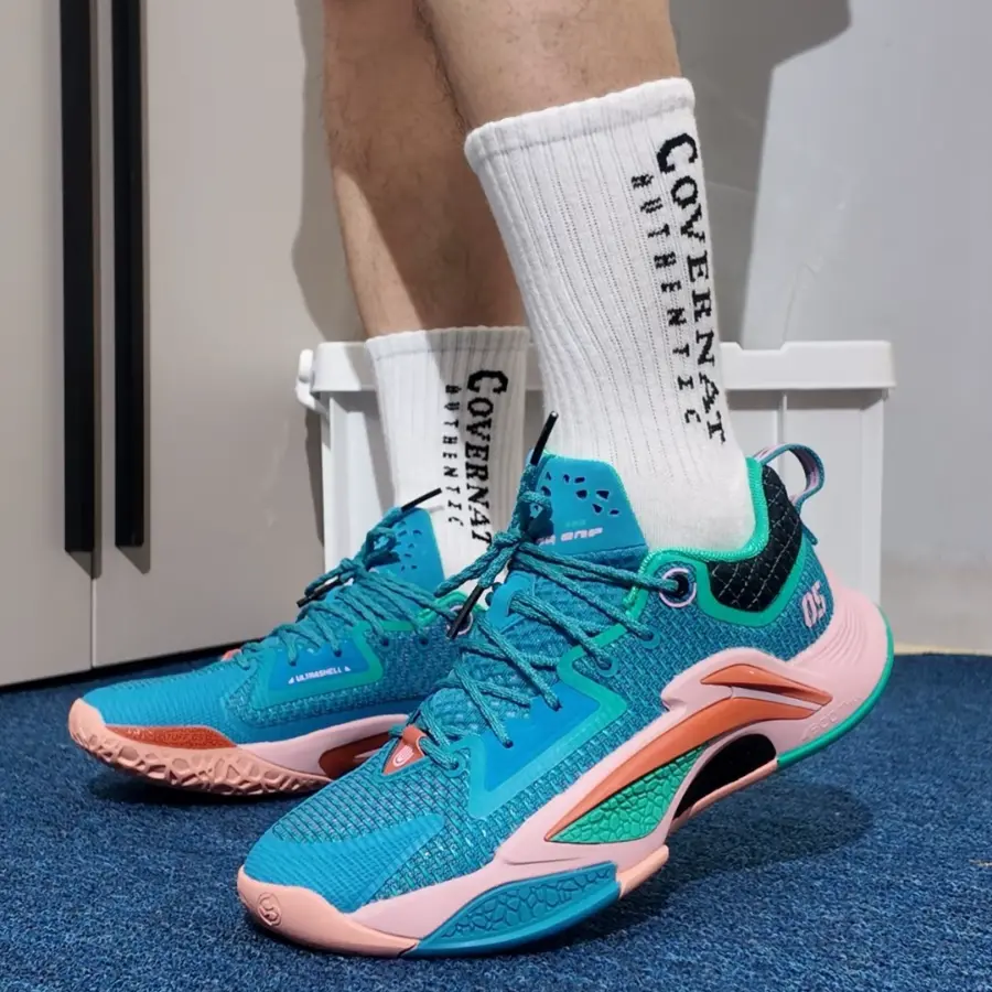 Giày Lining Bad5 Dominator ‘Blue Pink’ ABFV003-6V - Ảnh 5
