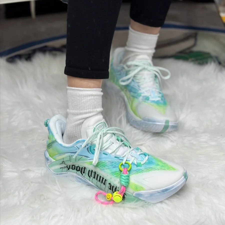 Giày Lining Bad5 Guerrila 1 Super ‘White Green’ ABFV005-4V - Ảnh 5