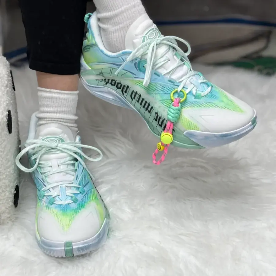 Giày Lining Bad5 Guerrila 1 Super ‘White Green’ ABFV005-4V - Ảnh 3