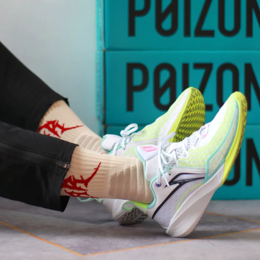 Giày Lining Flash 2 Prism ‘White Blue’ ABAV009-3V - Ảnh 4