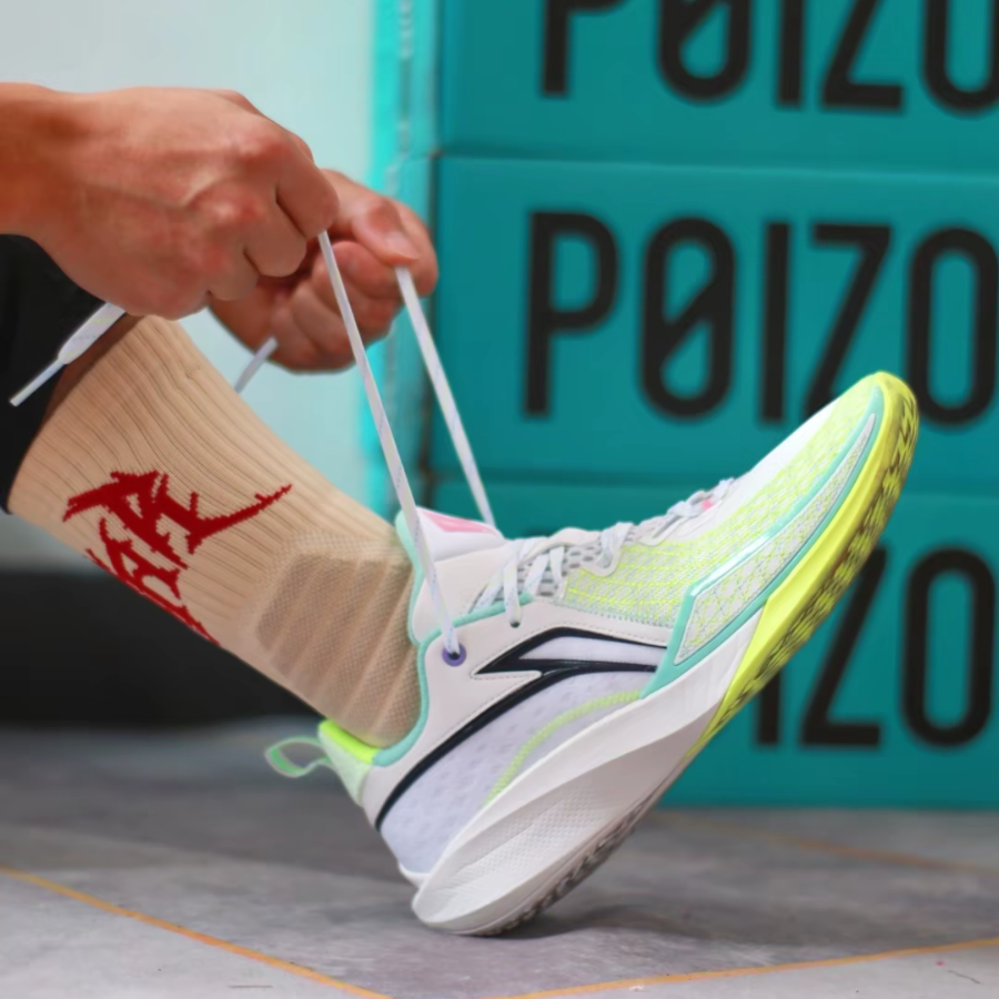 Giày Lining Flash 2 Prism ‘White Blue’ ABAV009-3V - Ảnh 5