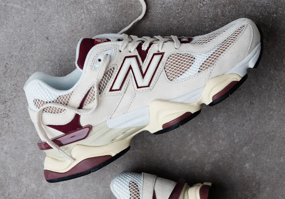 Giày New Balance 9060 ‘Linen Burgundy’ U9060PSD - Ảnh 6