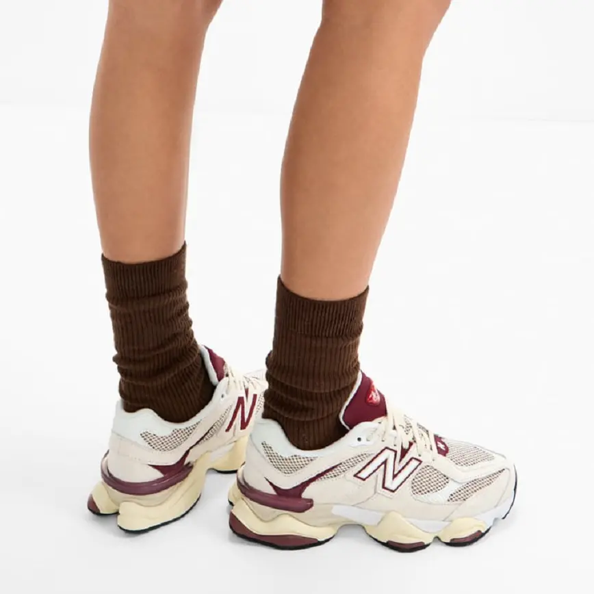 Giày New Balance 9060 ‘Linen Burgundy’ U9060PSD - Ảnh 5