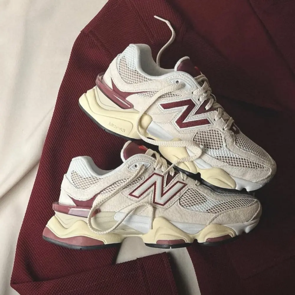 Giày New Balance 9060 ‘Linen Burgundy’ U9060PSD - Ảnh 4