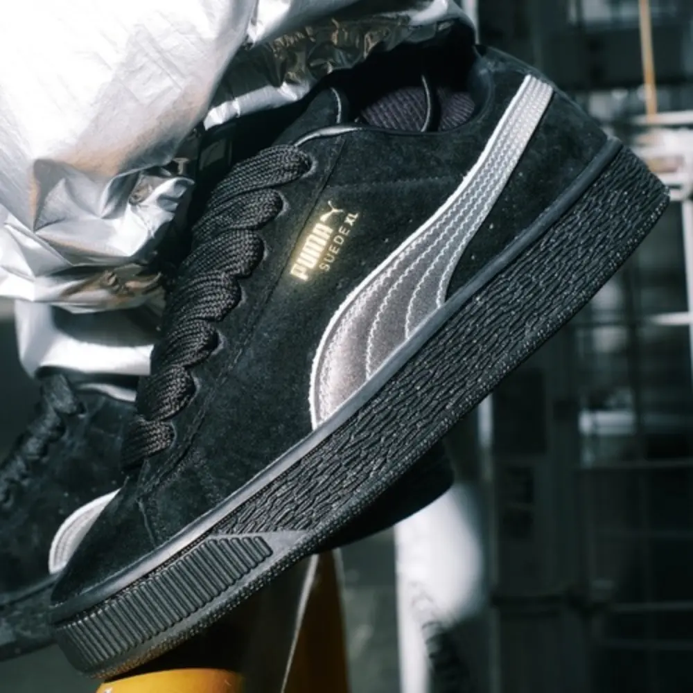 Giày Puma Suede XL ‘Black Silver’ 401413-01 - Ảnh 2