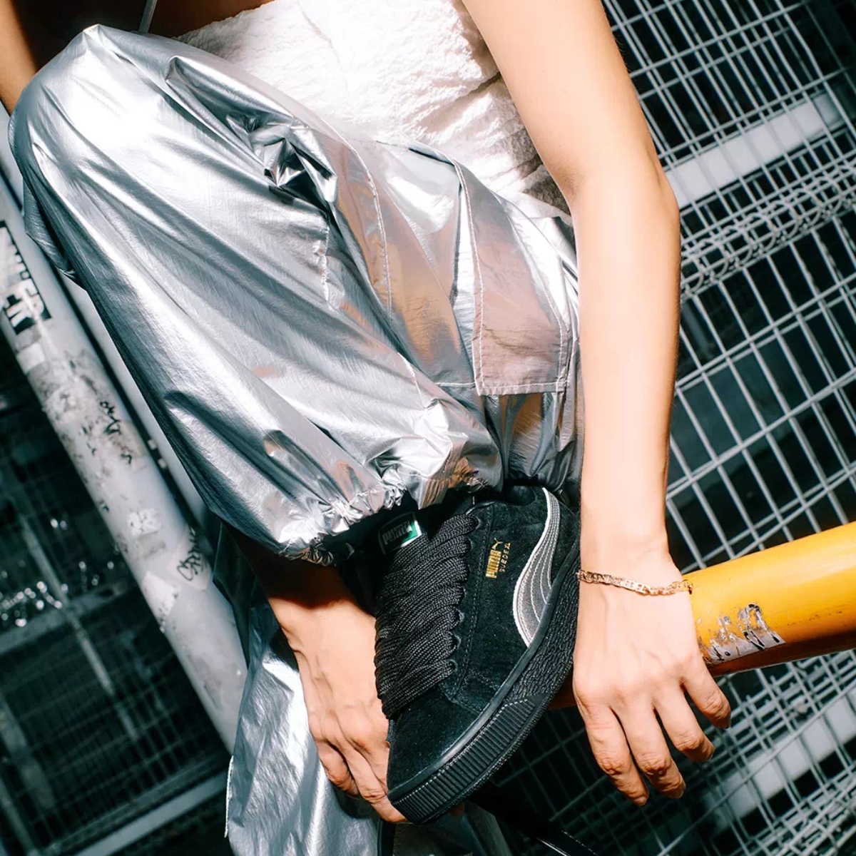 Giày Puma Suede XL ‘Black Silver’ 401413-01 - Ảnh 5