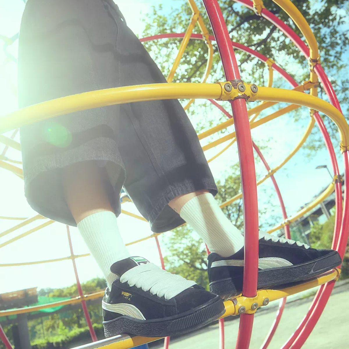 Giày Puma Suede XL ‘Black Silver’ 401413-01 - Ảnh 4