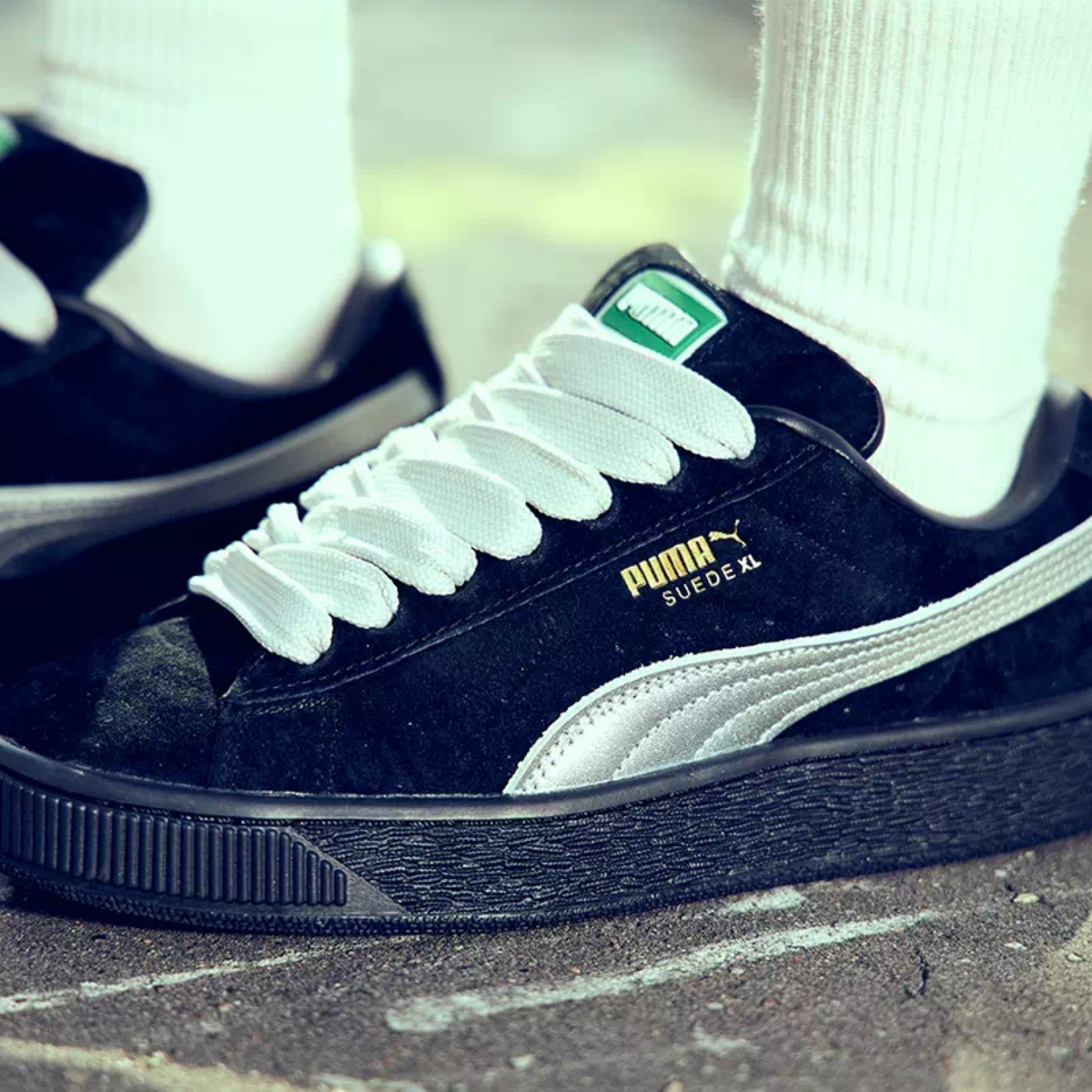 Giày Puma Suede XL ‘Black Silver’ 401413-01 - Ảnh 3
