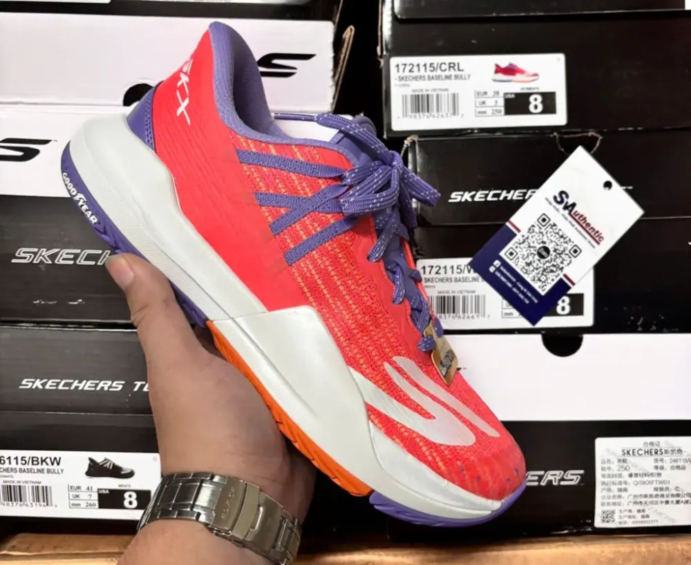Giày Skechers Baseline Bully 'Coral Orange' 172115-CRL - Ảnh 4