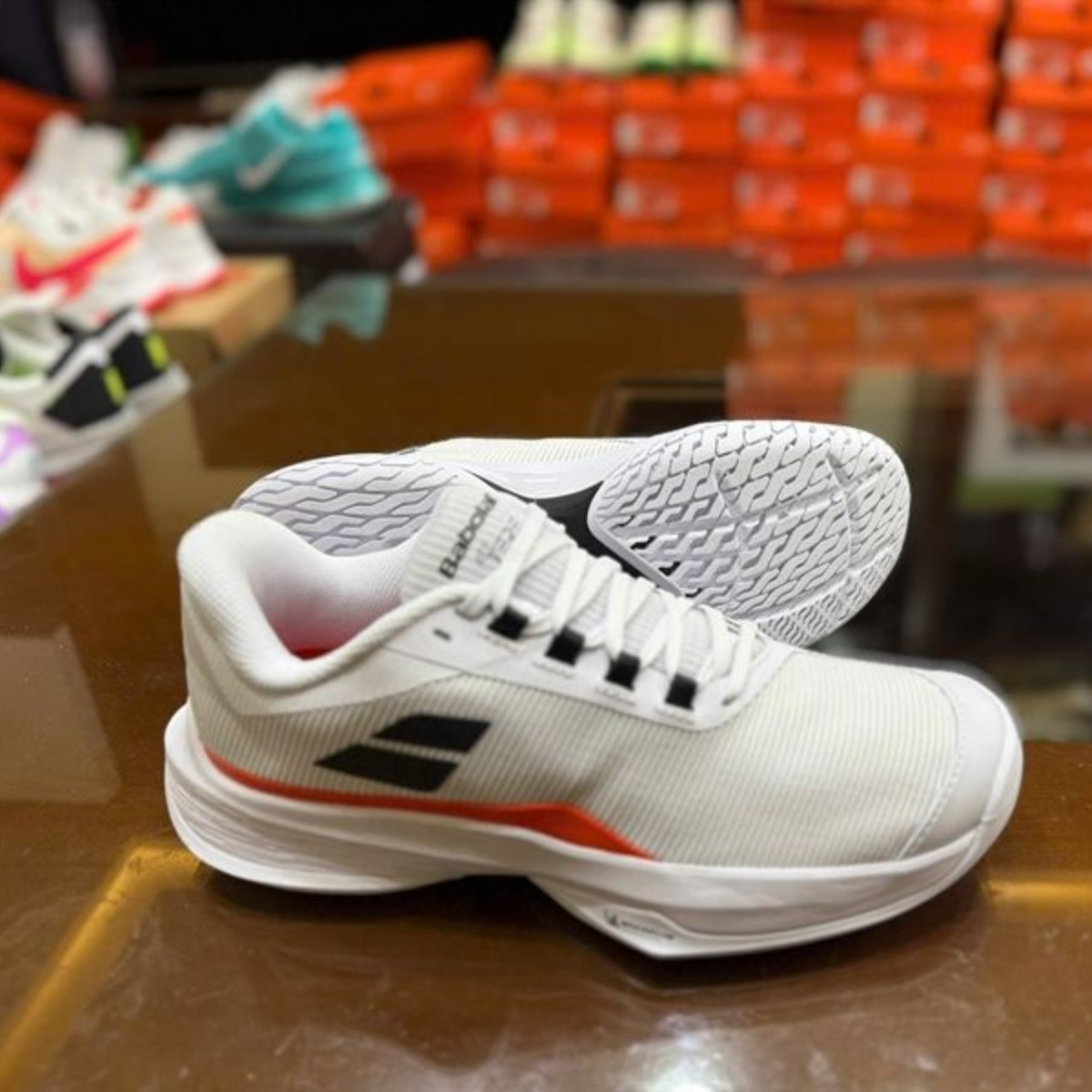 Giày Babolat Jet Tere 2 All Court Men ‘White Strike Red’ 30S24649-1089 - Ảnh 5