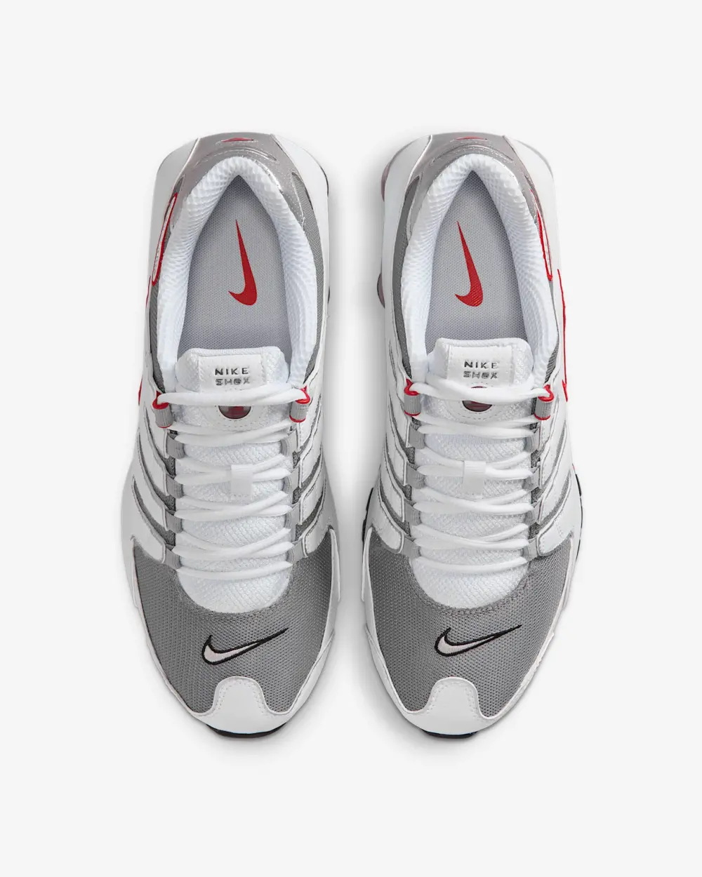 Giày Nike Shox NZ 'White Red Metallic Silver' 378341-104 - Ảnh 3