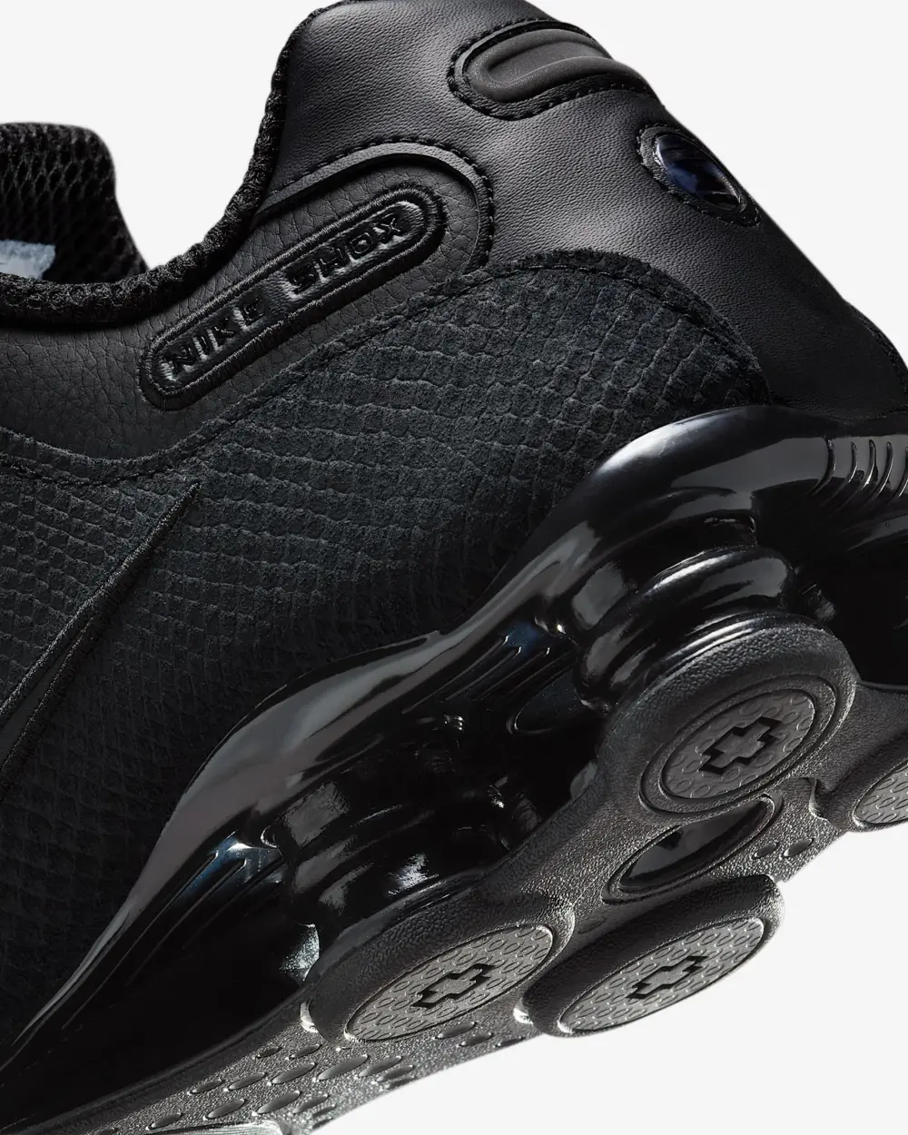 Giày Nike Shox NZ 'Triple Black' 378341-001 - Ảnh 3