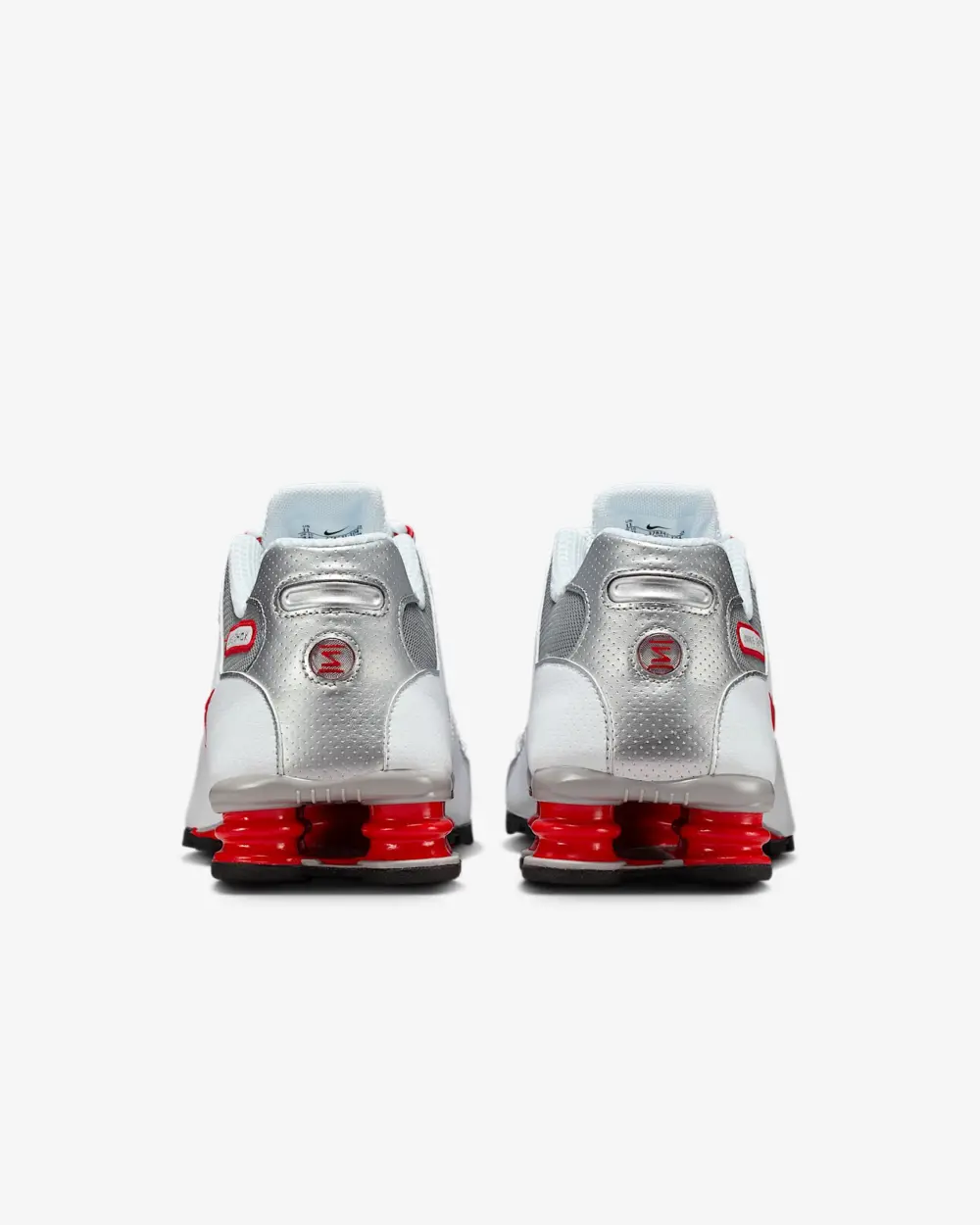 Giày Nike Shox NZ 'White Red Metallic Silver' 378341-104 - Ảnh 4