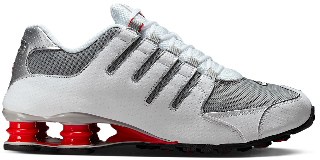 Giày Nike Shox NZ 'White Red Metallic Silver' 378341-104