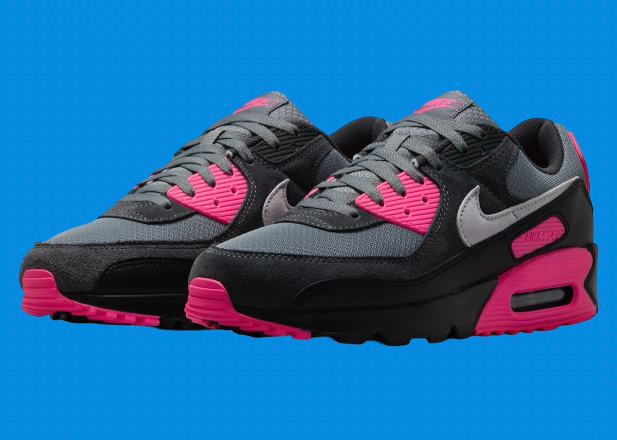 Giày Nike Air Max 90 ‘Wolf Grey Hyper Pink’ DM0029-010 - Ảnh 5