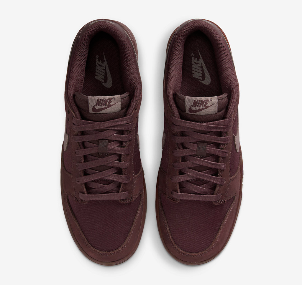 Alternative view of Giày Nike Dunk Low Retro Premium 'Burgundy Crush' FB8895-600