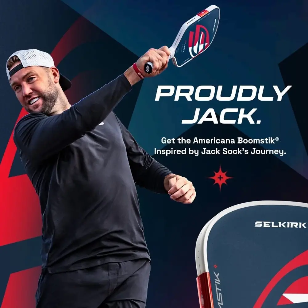 Vợt Pickleball Selkirk Boomstik Jack Sock Limited Edition ‘White Red’ - Ảnh 4