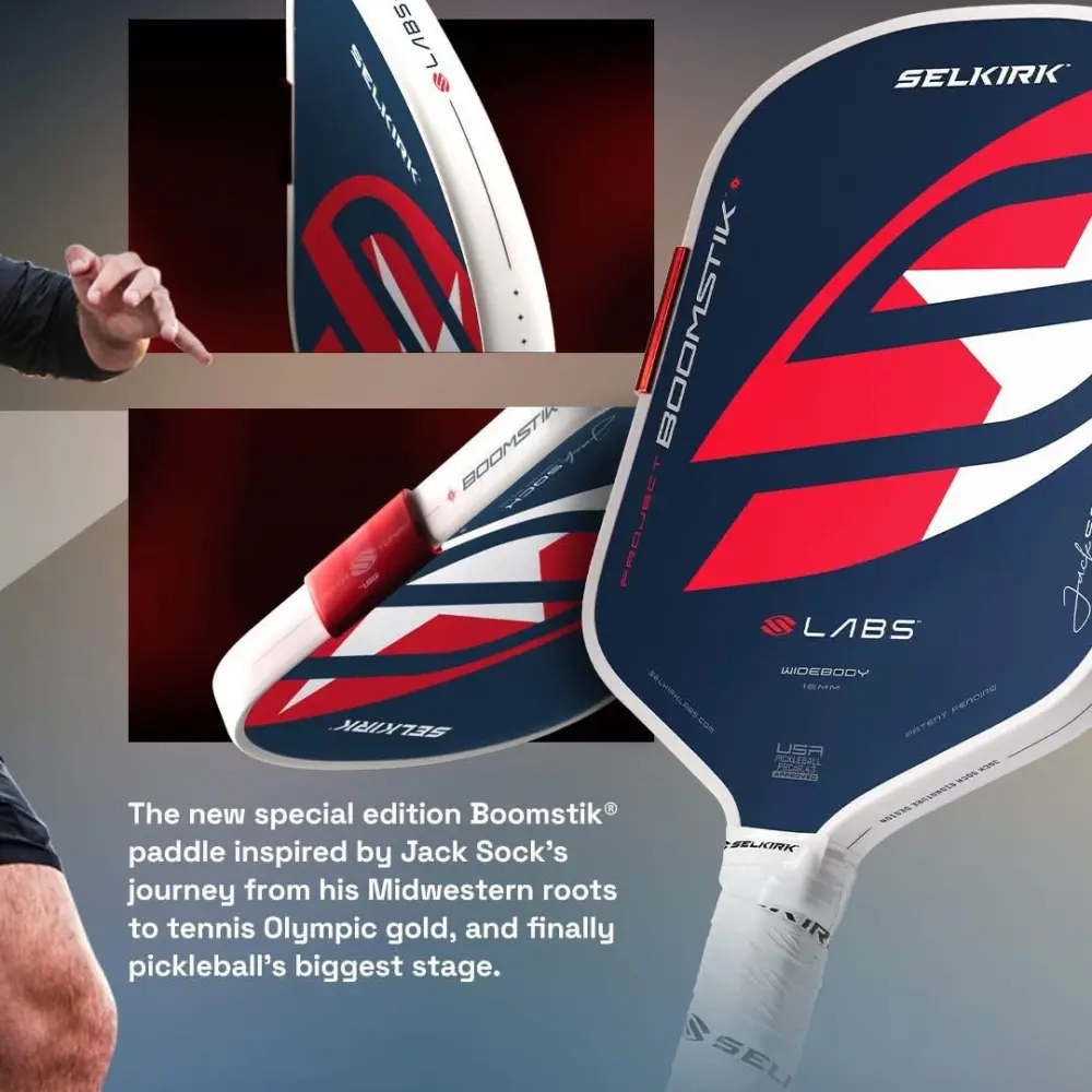 Vợt Pickleball Selkirk Boomstik Jack Sock Limited Edition ‘White Red’ - Ảnh 3