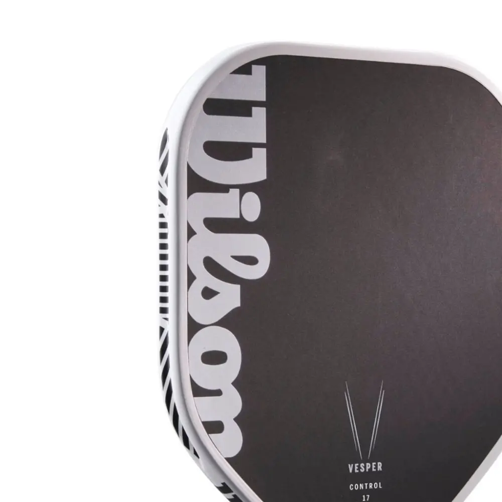 Vợt Pickleball Wilson Vesper Control 17 17mm ‘White Black’ - Ảnh 3