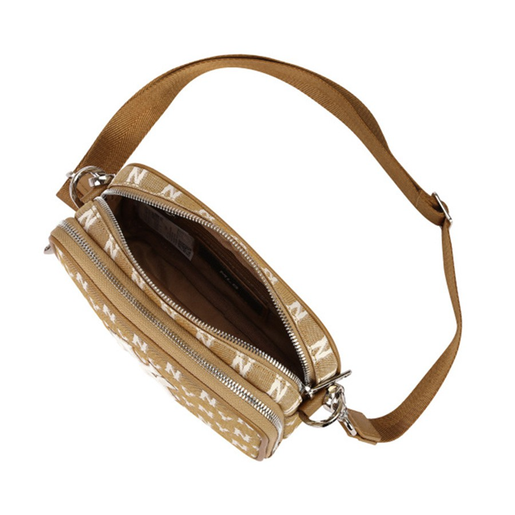 Túi MLB Jacquard Monogram Mini Cross Bag New York Yankees 32BGDM111-50B - Ảnh 4