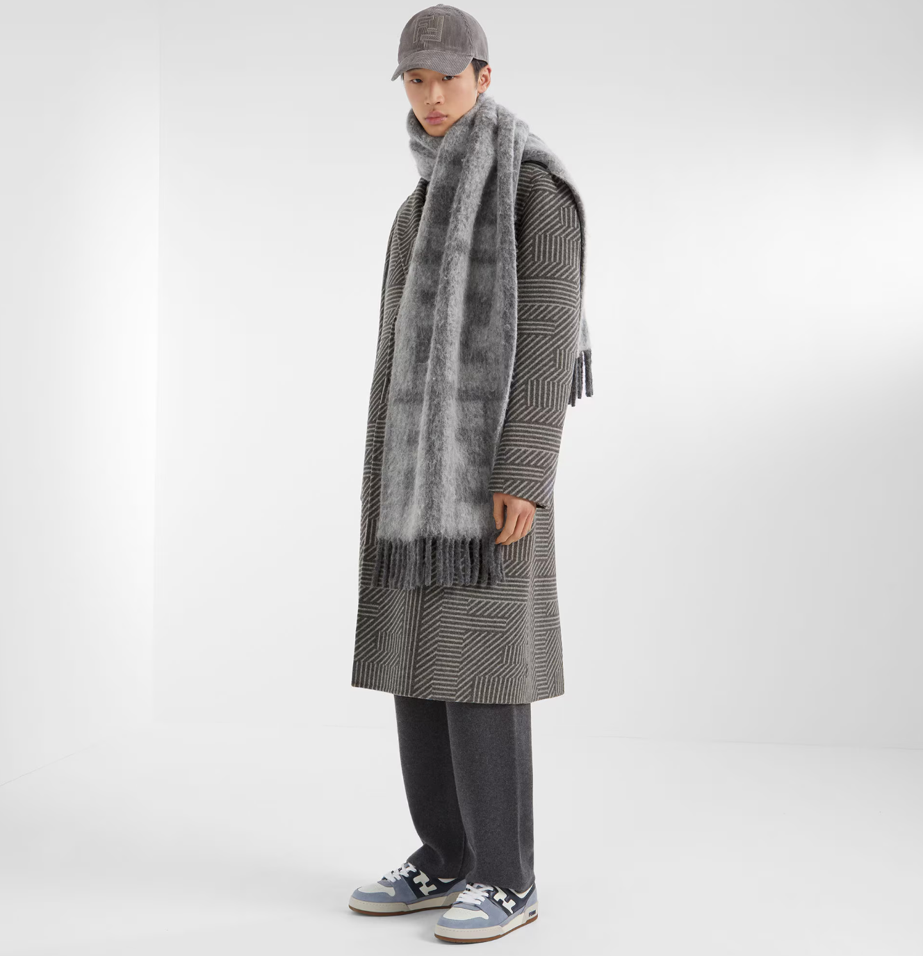 Alternative view of Giày Fendi Match Sneakers 'Light Blue' 7E1493-AI1N-F1MDY