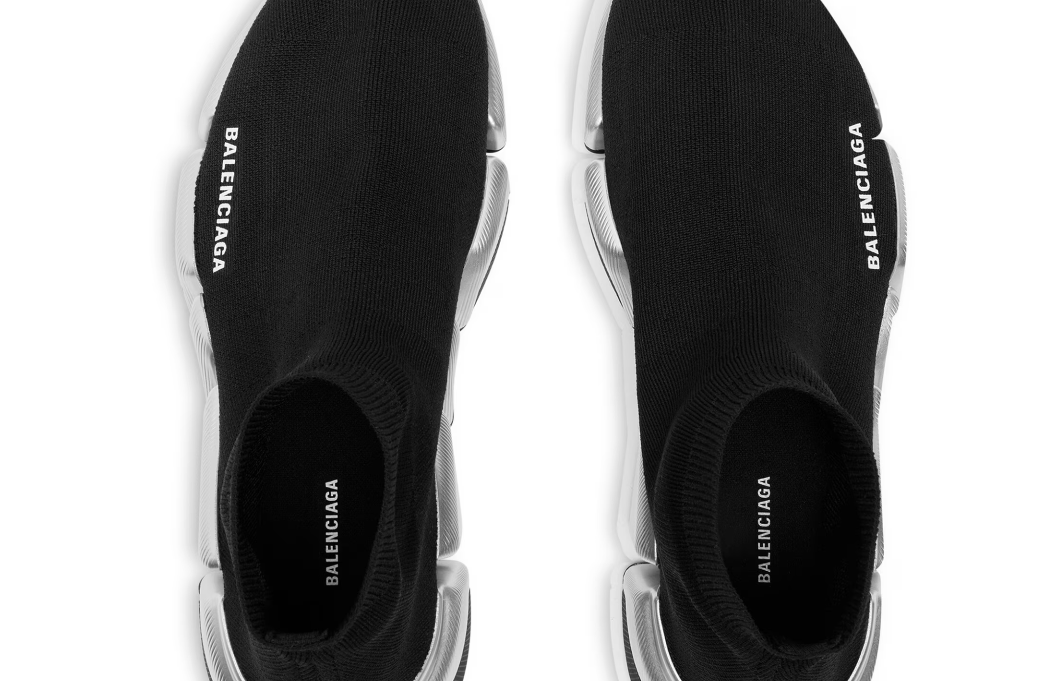 Giày Balenciaga Speed 2.0 Recycled Knit Trainers 'Black' 617239W2DD81081 - Ảnh 4