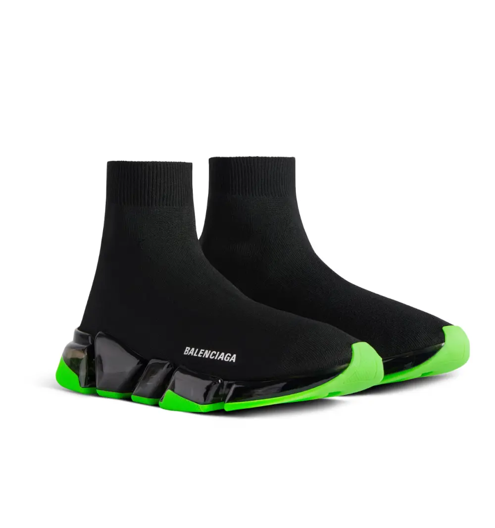 Giày Balenciaga Speed 2.0 Recycled Knit Sneaker 'Black' 617239W2DC41038 - Ảnh 2