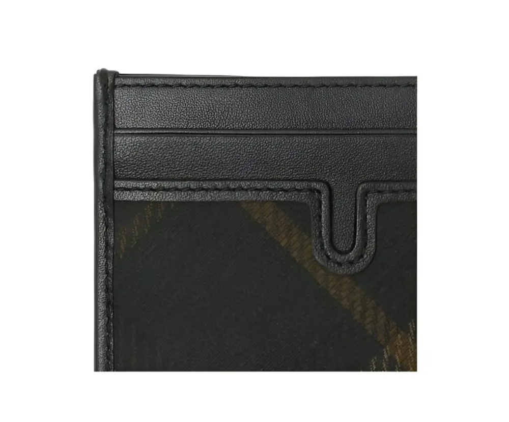 Ví Burberry Check Polyester Card Holder 'Khaki' 80984541 - Ảnh 3