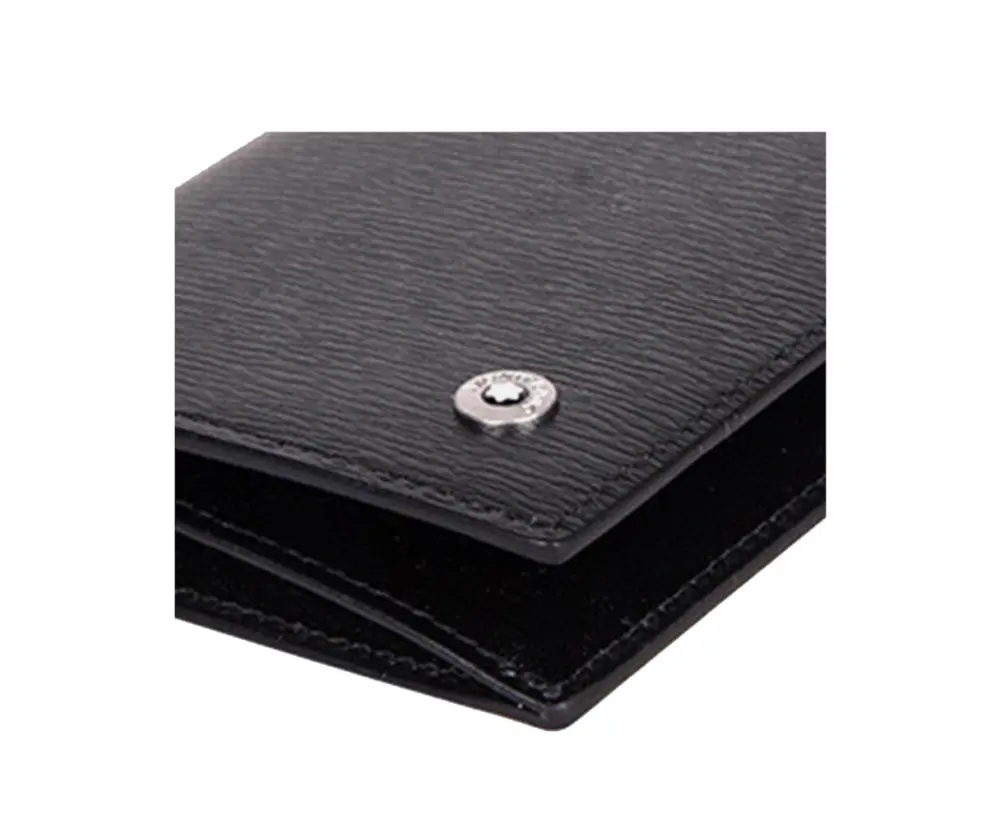 Ví MontBlanc Leather Card Holder 'Black' 38034 - Ảnh 4